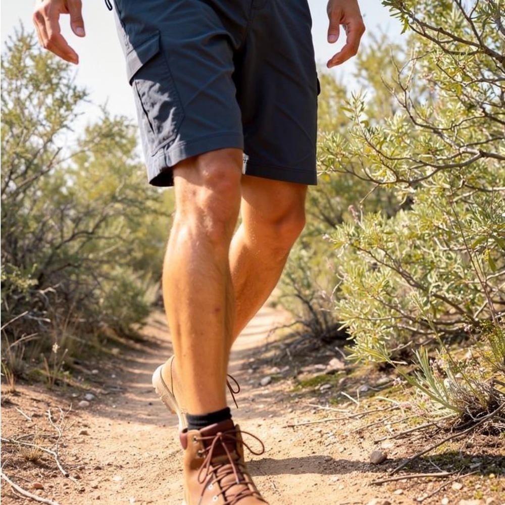 Duluth Trading Co Men's Charcoal Cargo Shorts